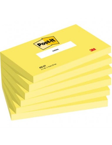Foglietti Post-it® giallo 100 fogli/blocchetto conf. 6 pz 76x127 mm 655-NY