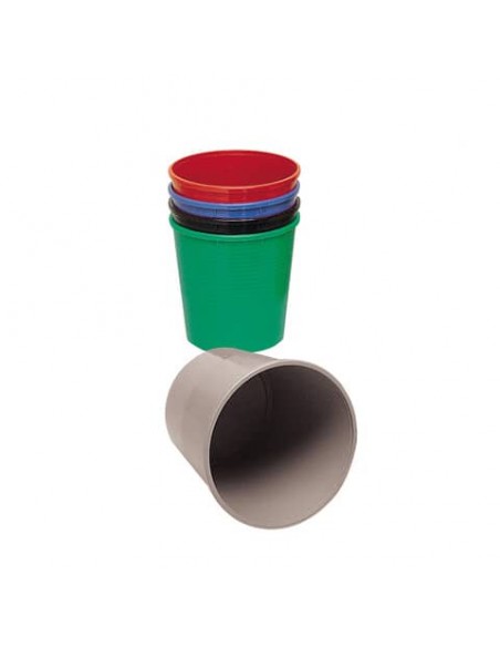 Cestino gettacarte 15 lt - 295 mm x h. 325 mm Methodo grigio X851102