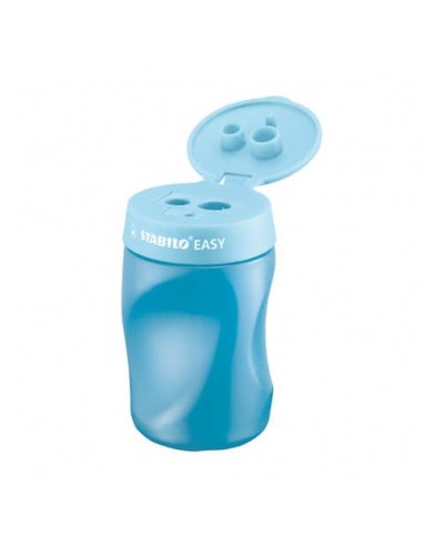 Temperamatite a 3 fori Stabilo Easy con serbatoio per destrimani - conf. 3 pezzi - 4502/2