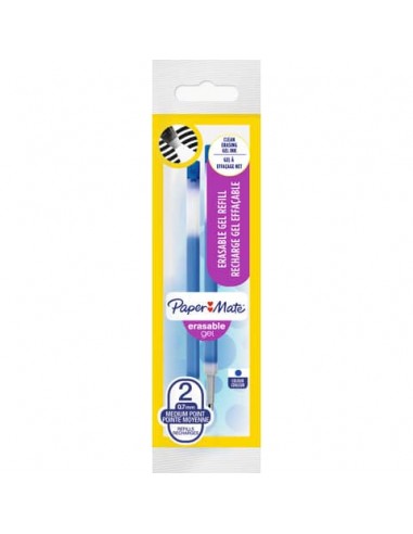 Refill gel Paper Mate Erasable blu  confezione da due pezzi - 1984520