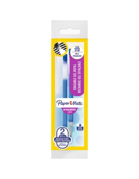 Refill gel Paper Mate Erasable blu  confezione da due pezzi - 1984520