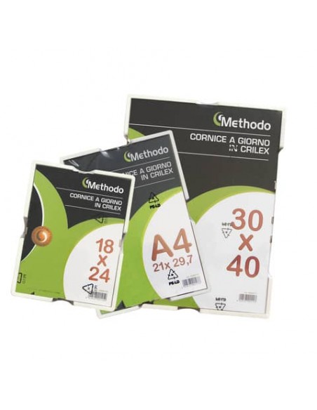 Cornice a giorno Methodo in crilex antiurto 30x40 cm - K900111