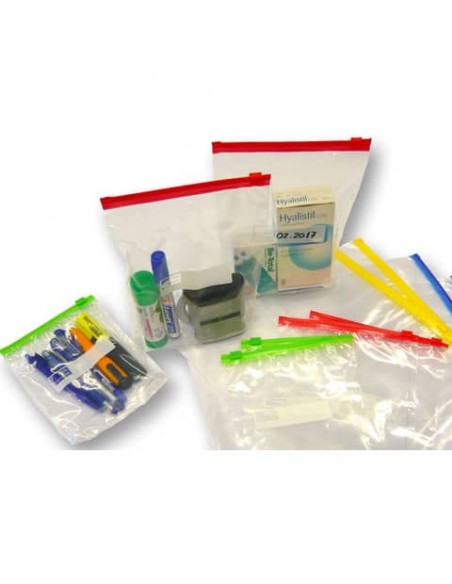 Buste con cerniera Viva polietilene verde 60 µm 140x180+30 mm conf.50 - 3510