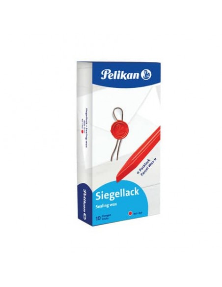 Ceralacca rossa Pelikan 60/10 per pacchi  Conf. 10 pezzi - 361220