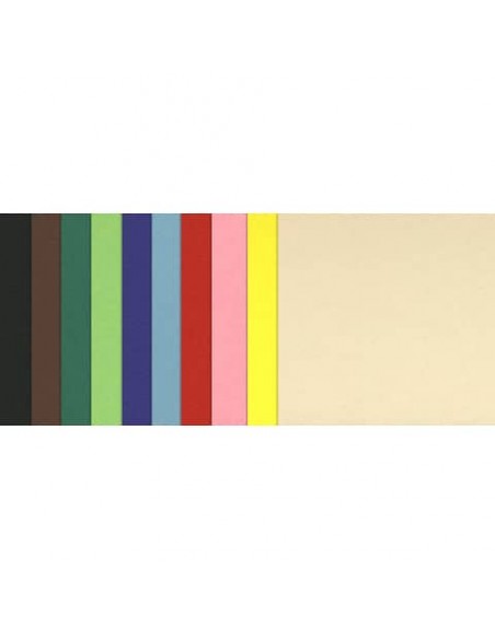 Cartoncini colorati Maxipack COLORLINE 70x100 cm 100 fogli 220 g/m² Canson 10 colori assortiti - C31074S058