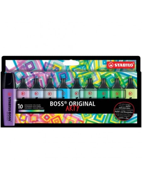 Evidenziatori Stabilo Boss Arty conf. 10 colori freddi - 70/10-2-20