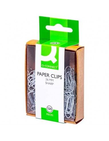 Fermagli zincati Q-Connect acciaio 26 mm  Scatola da 125 pezzi - KF02021