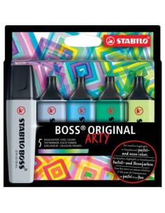 Evidenziatori Stabilo Boss Arty conf. 5 colori freddi - 70/5-02-2-20