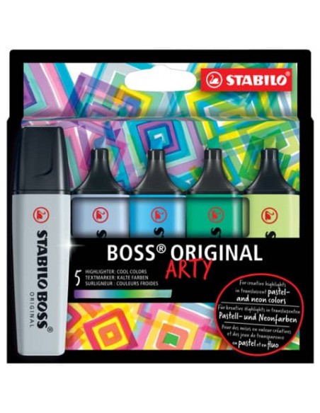 Evidenziatori Stabilo Boss Arty conf. 5 colori freddi - 70/5-02-2-20