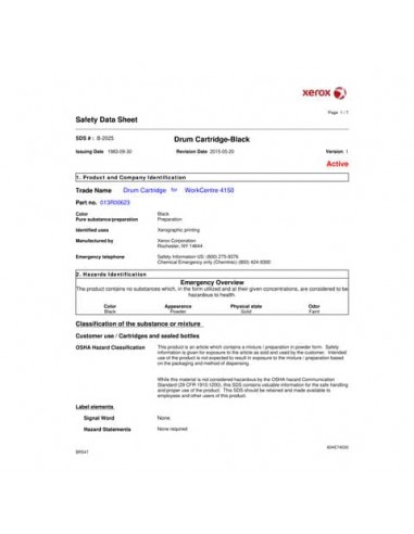 Tamburo standard Xerox nero  013R00623