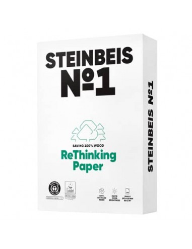 Carta per fotocopie riciclata Steinbeis n° 1 formato A3 80 g/m² risma da 500 fogli 80 g - CLASSIC1A3
