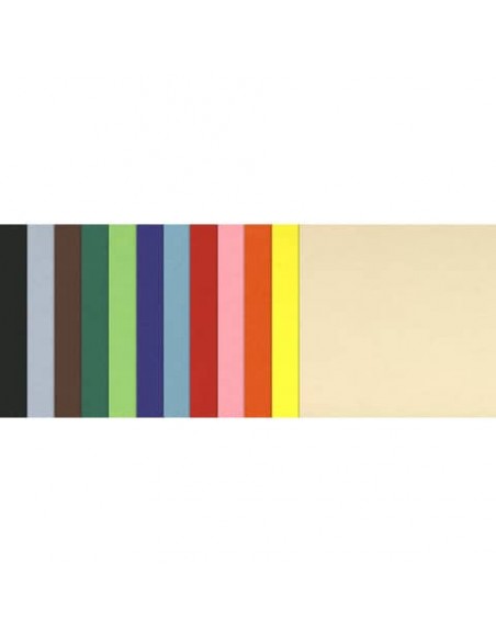 Cartoncini colorati Maxipack COLORLINE 50x70 cm 120 fogli 220 g/m² Canson 12 colori assortiti - C31074S057