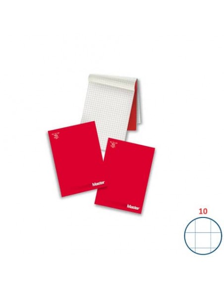 Blocco collato 90 fogli Pigna Master A4 10 mm 020852110
