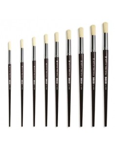 Pennelli Deco manico corto punta tonda - N° 4 - conf. 12 pezzi - K766/04