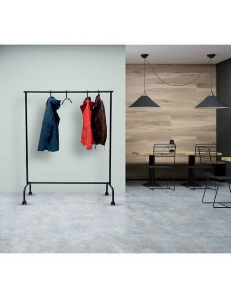 Appendiabiti a file Maul MAULlimbo nero - 156x50xH.151 cm Z860020