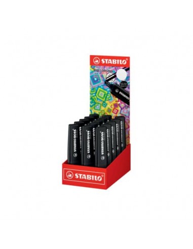 Espositore 15 evidenziatori Stabilo Boss - colore nero - 70/15-2-46