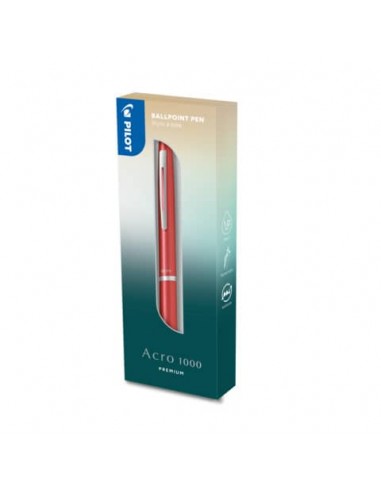 Penna a sfera a scatto Pilot Acroball 1000 1 mm colore rosa in confezione regalo - 011254