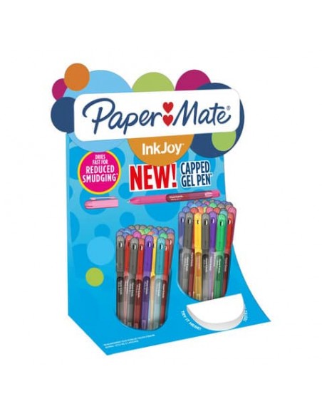 Espositore da 60 penne Paper Mate InkJoy Gel 600 Stick M 0