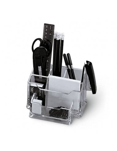 Portaoggetti da tavolo Plexy Niji trasparente/nero 5474