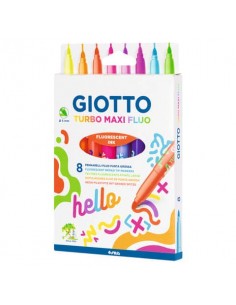 Pennarelli Giotto Turbo Maxi Fluo punta grossa 5 mm 18