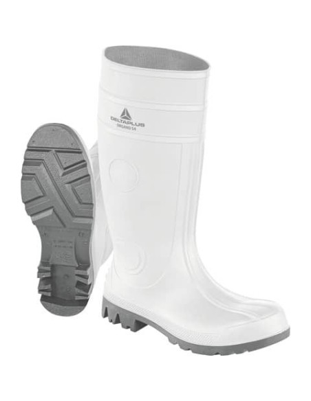 Stivali di sicurezza in PVC  Delta Plus ORGANO S4 bianco-grigio - misura 39 - ORGANS4BC39