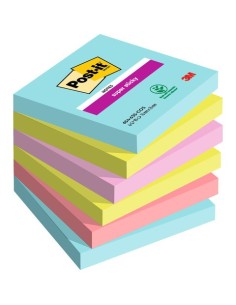 Foglietti Post-it® Super Sticky Cosmic - conf. 6 blocchetti da 90 ff 76x76 mm - 654-6SS-COS