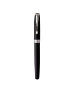 Penna roller Parker Sonnet punta F inchiostro nero Parker Matte Black CT 1931523
