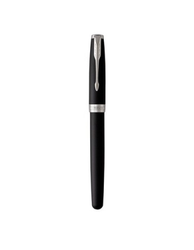 Penna roller Parker Sonnet punta F inchiostro nero Parker Matte Black CT 1931523
