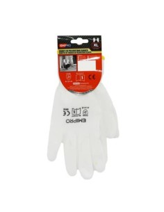 Guanti da lavoro in poliuretano Emi 10/XL - bianco - EN 388 4131X - 8104293