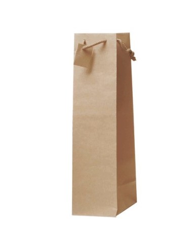 Borsa portabottiglie Decoration in carta kraft avana - 11