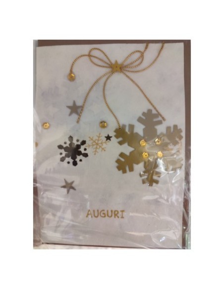 Biglietti di Natale Saemec in carta riso conf. 12 pz 6 soggetti SC21428