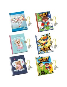 Espositore da banco 24 diari con lucchetto Lebez 12 soggetti assortiti - 81415