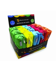 Espositore 20 astucci in carta eco friendly Bluekover 16x6x6 cm colori assortiti - PP-26BL
