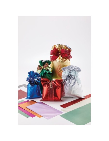 Buste regalo soft satinato Italpak colori assortiti - conf. 100 pz formato 15x25 cm - X204063152517