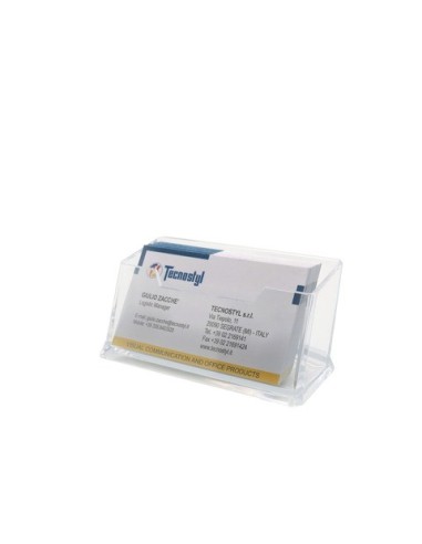 Porta biglietti da visita acrilico Tecnostyl ad 1 tasca trasparente BCH05
