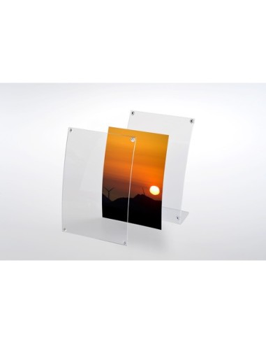 Porta avvisi/fotografie magnetico A4 verticale Tecnostyl trasparente PFM01