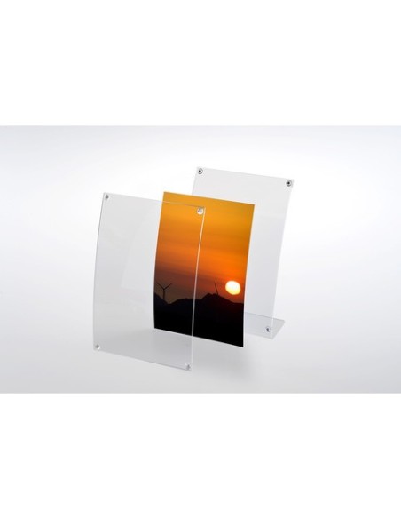 Porta avvisi/fotografie magnetico A4 verticale Tecnostyl trasparente PFM01