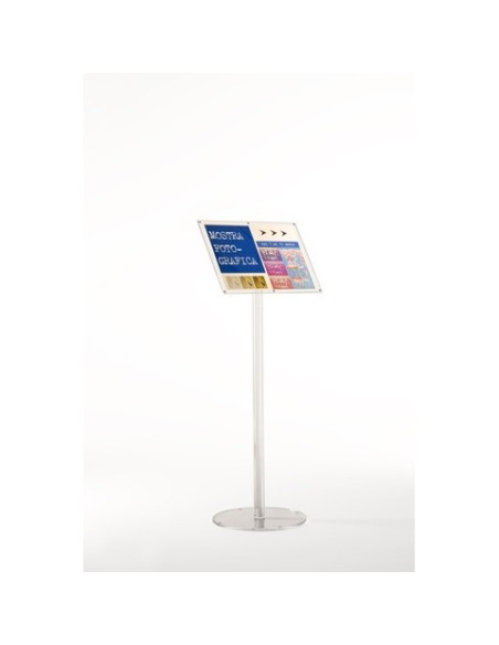 Espositore in acrilico a leggio con porta avvisi magnetico trasparente Tecnostyl A3 - MB021