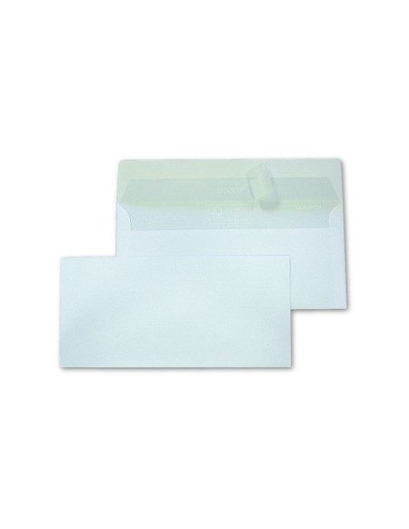 Busta Blasetti Strip 90 senza finestra - 90 g/m² lembo strip 11x23 cm - bianco - conf. 500 pz - 0048