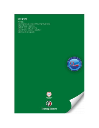 Quaderno rigatura universale Logos Quirebook A4 copertina verdone Geografia - rigatura RQ