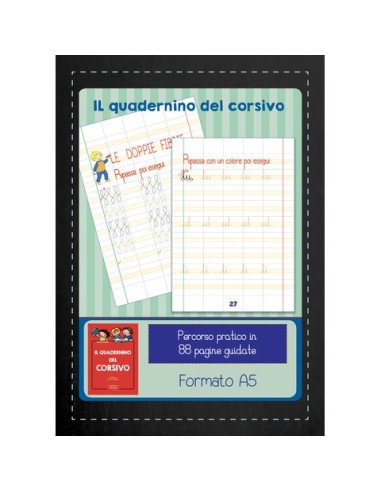 Quadernino del corsivo Logos 15x21 cm rosso 88 pagine