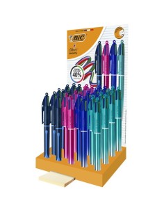 Espositore 36 penne a sfera BIC 4 Colours Smooth colori assortiti 300341