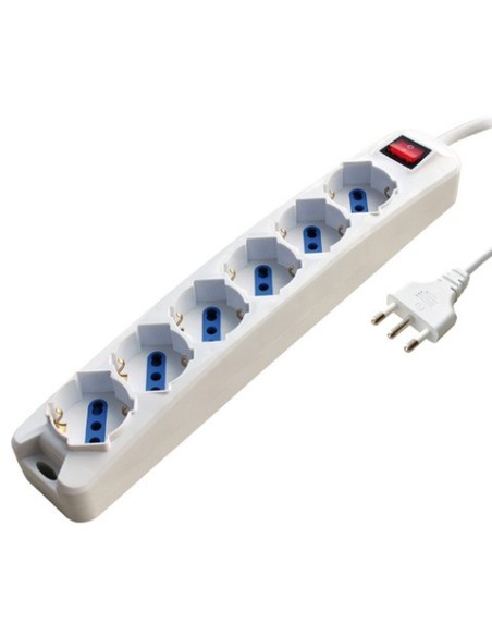 Multipresa schuko/bipasso MKC cavo da 1