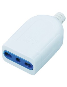 Presa di rete volante bipasso 10/16A MKC bianca 492518390