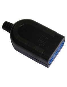 Presa di rete volante nero bipasso MKC conf. bulk 10/16A 492518380