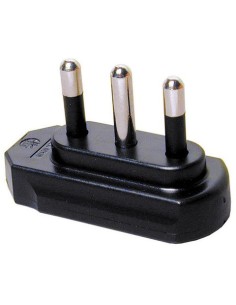 Spina di rete piatta 90° 2P+T 16A MKC conf. bulk nera 492517934