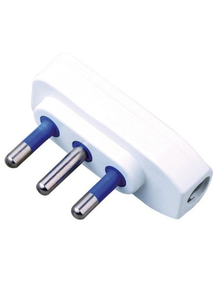 Spina di rete piatta 90° 2P+T 16A MKC conf. bulk bianca 492517933