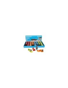Espositore 24 temperamatite a 1 foro con serbatoio Donau in colori assortiti - 330271924