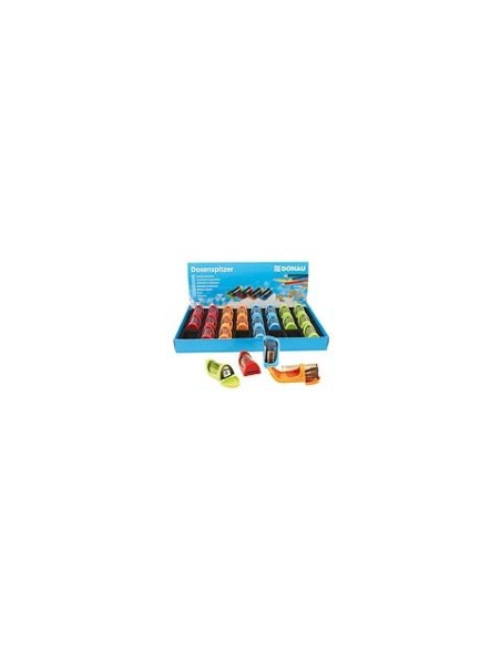 Espositore 24 temperamatite a 1 foro con serbatoio Donau in colori assortiti - 330271924