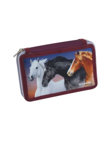Astuccio a 2 zip Donau fantasie assortite - conf. da 6 pezzi - 6 - 322297